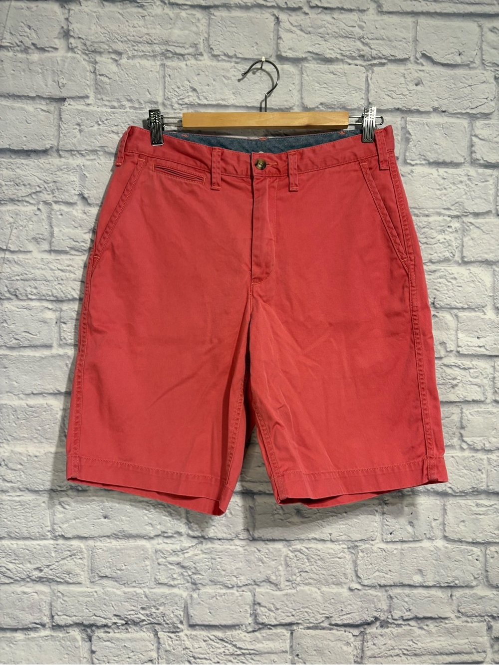 Men's Polo Ralph Lauren Coral Red Cotton Casual Shorts